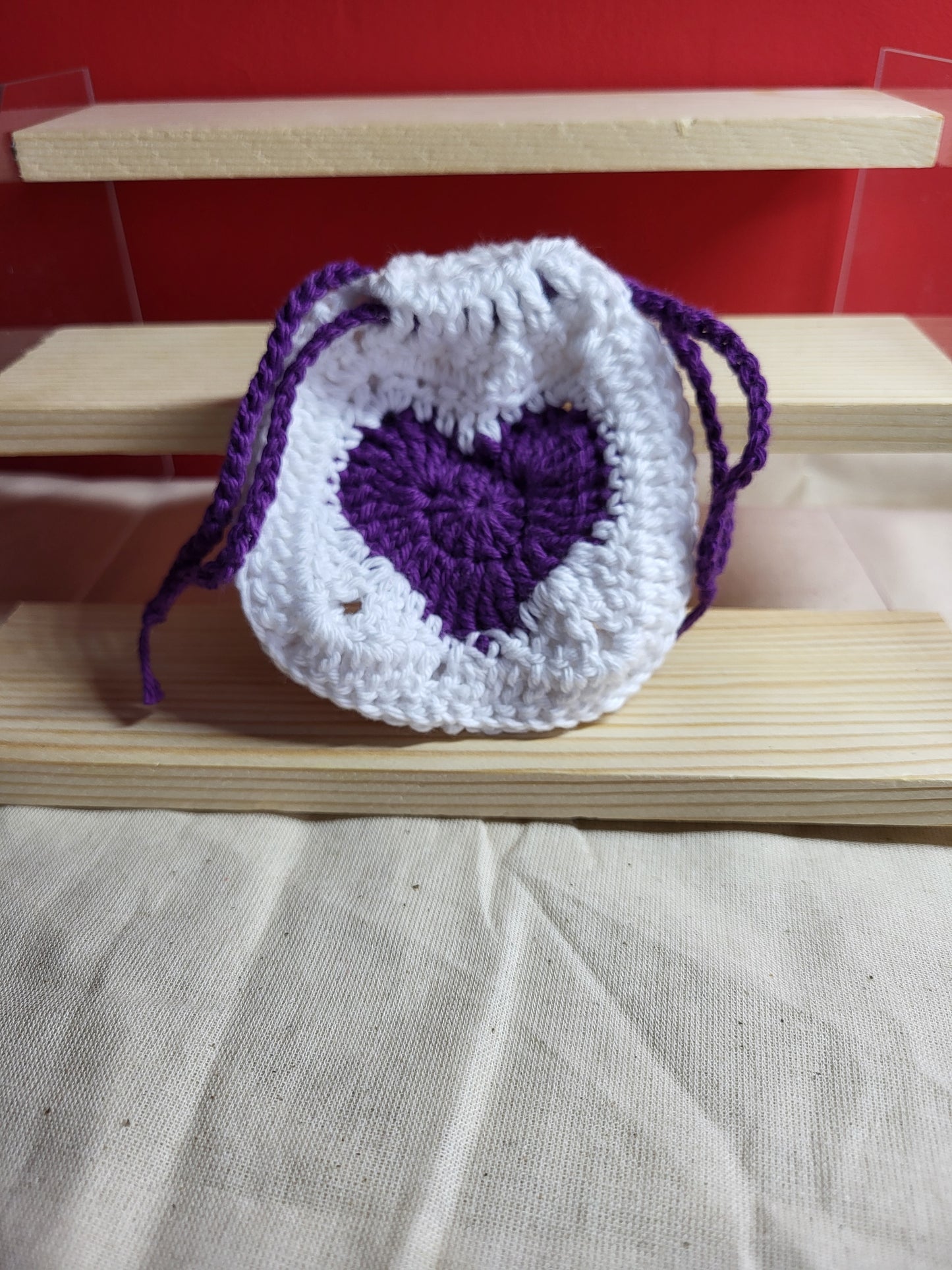 Heart Granny Square Pouch