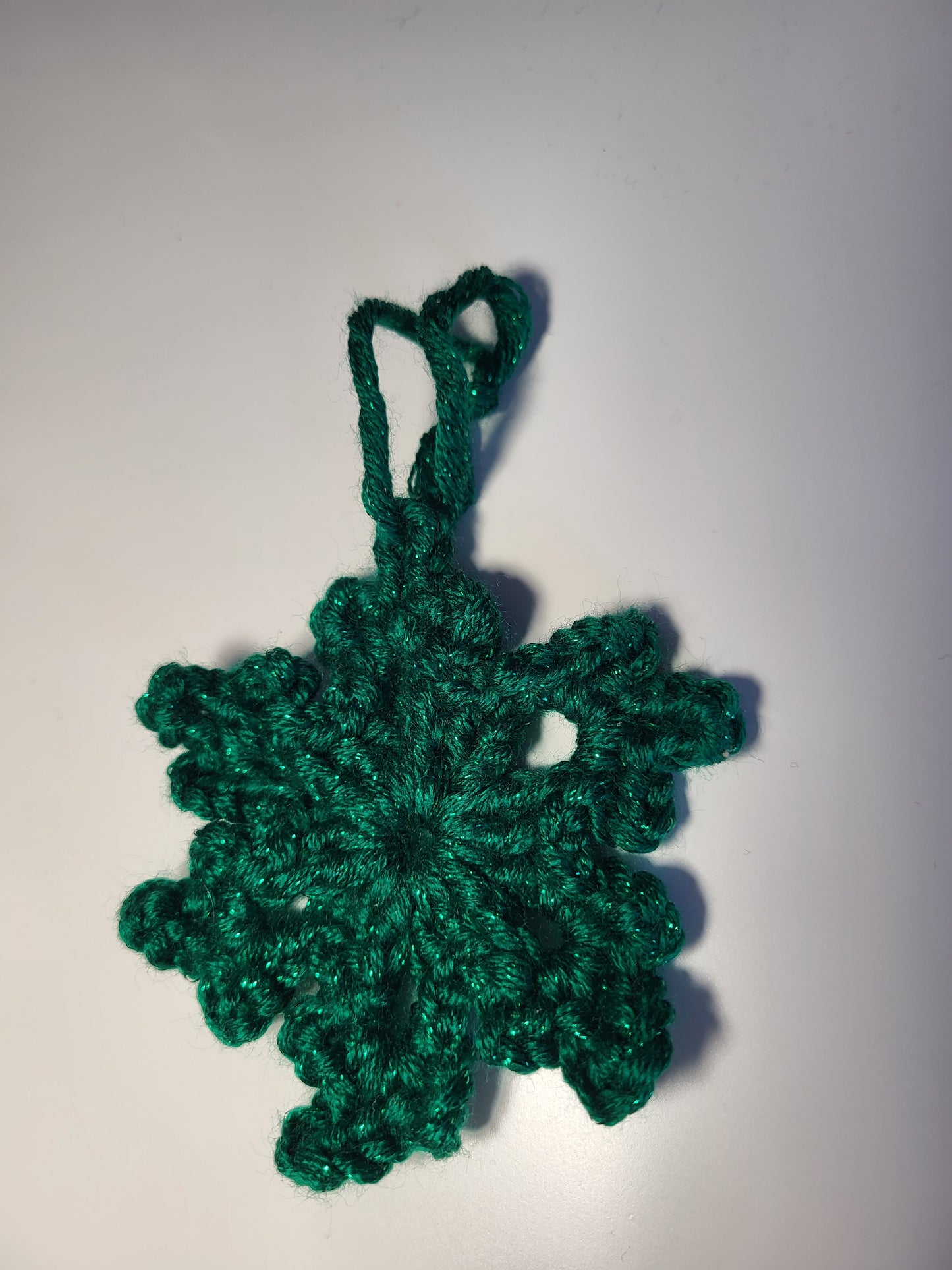 Large Crochet Snowflake Ornament
