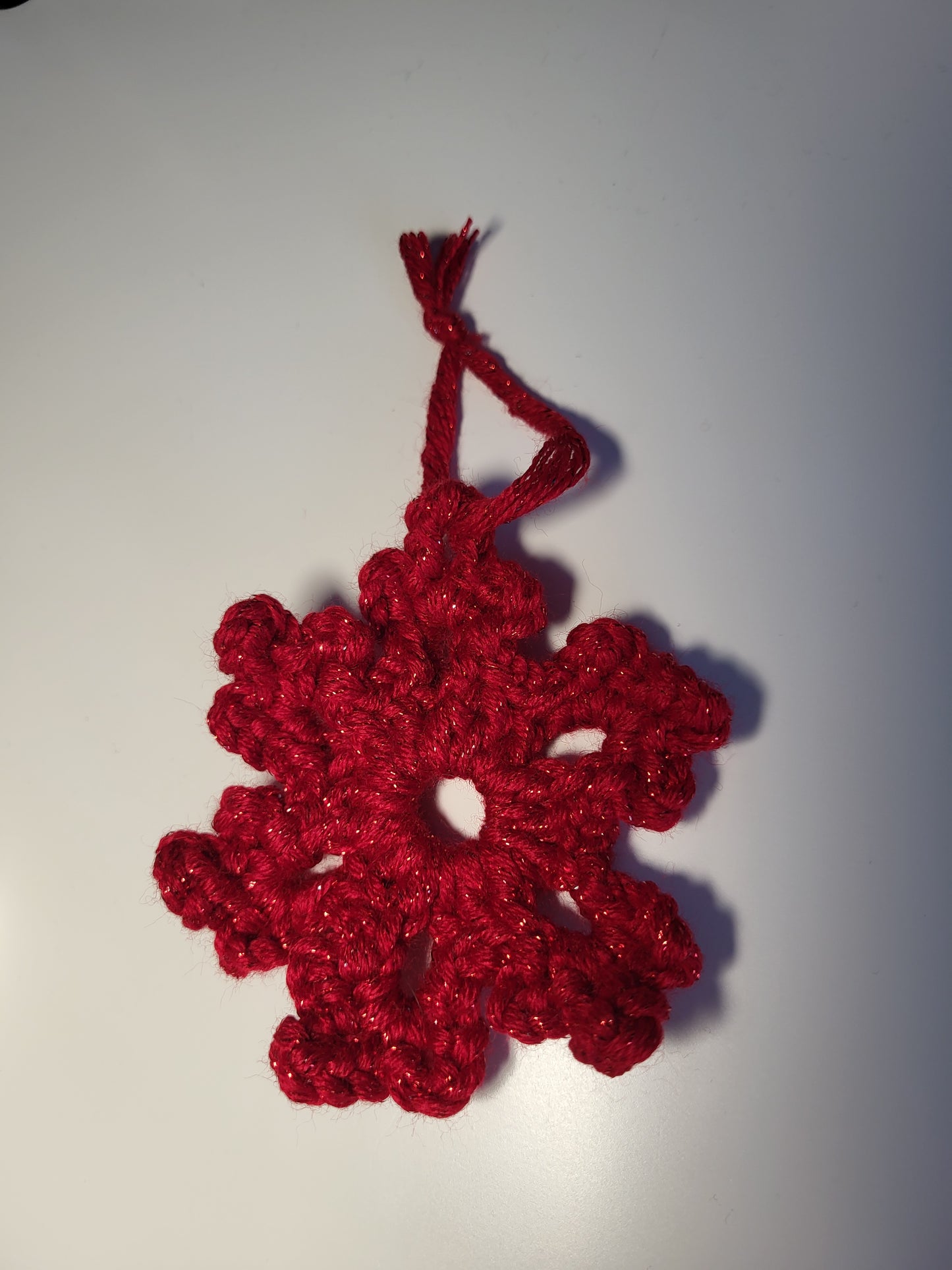 Large Crochet Snowflake Ornament